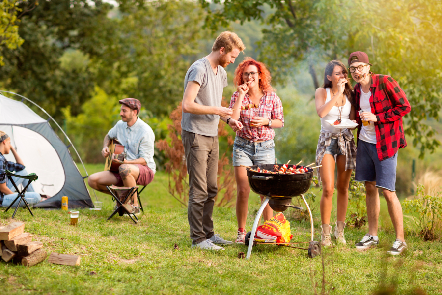 famille au camping ile Aix